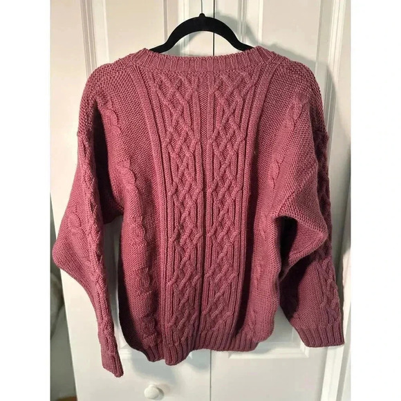 Doogan Donegal | Salmon Pink Sweater | 70% Wool | 30% Alpaca | S | Woolpaca - Picture 8 of 10